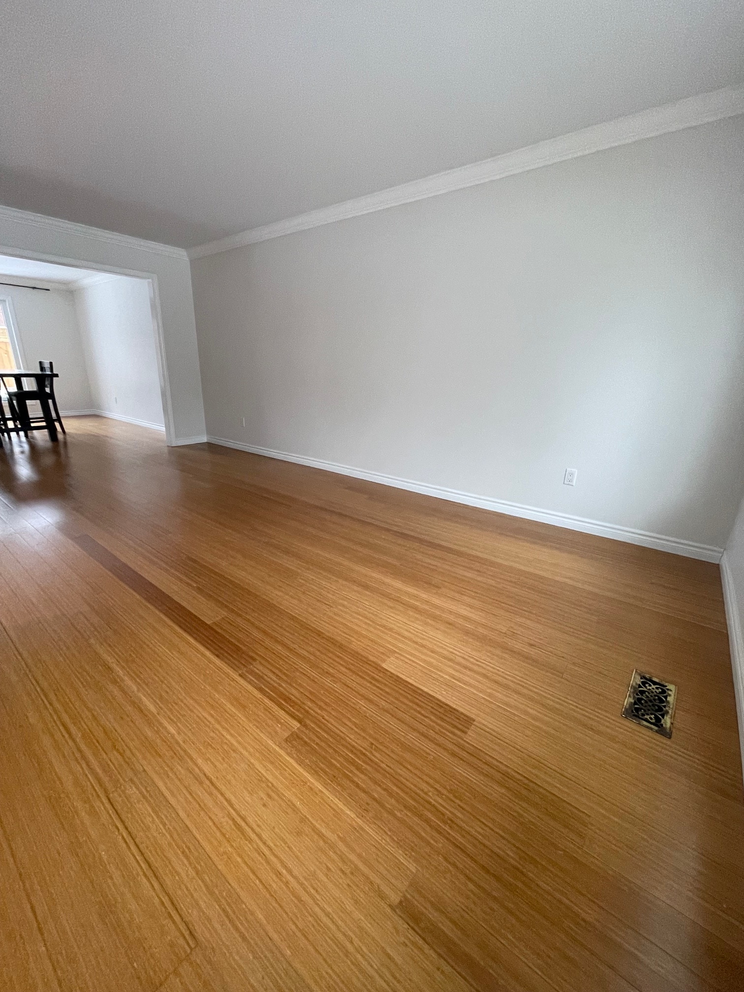 Living room before staging